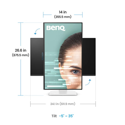 BENQ computer monitor 68,6 cm (27") 1920 x 1080 pixels Full HD LCD Black, White (GW2790TC) - Cartouches Certifiees