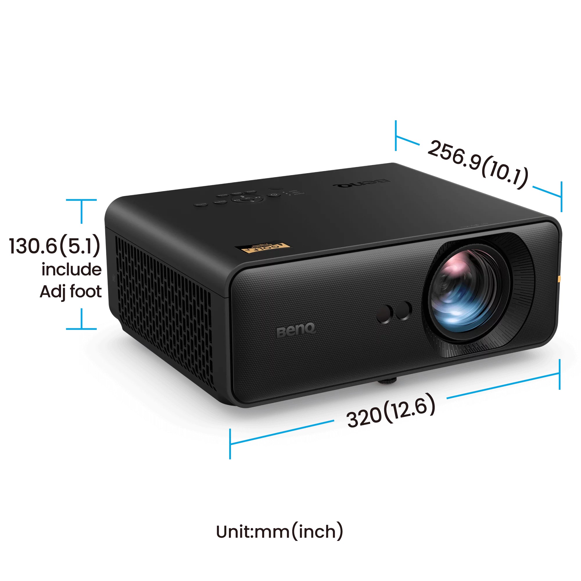 BENQ data projector Short throw projector 4000 ANSI lumens DLP 1080p (1920x1080) Black (AH500ST) - Cartouches Certifiees