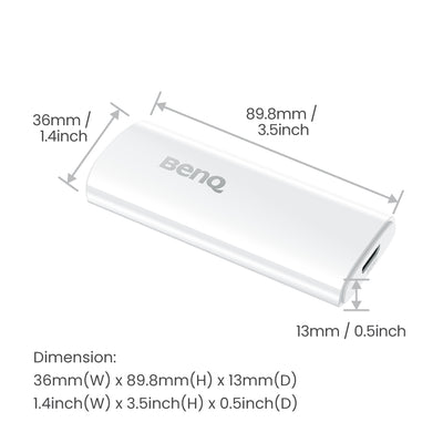 BENQ HDMI 4K Ultra HD Android White (QS02) - Cartouches Certifiees