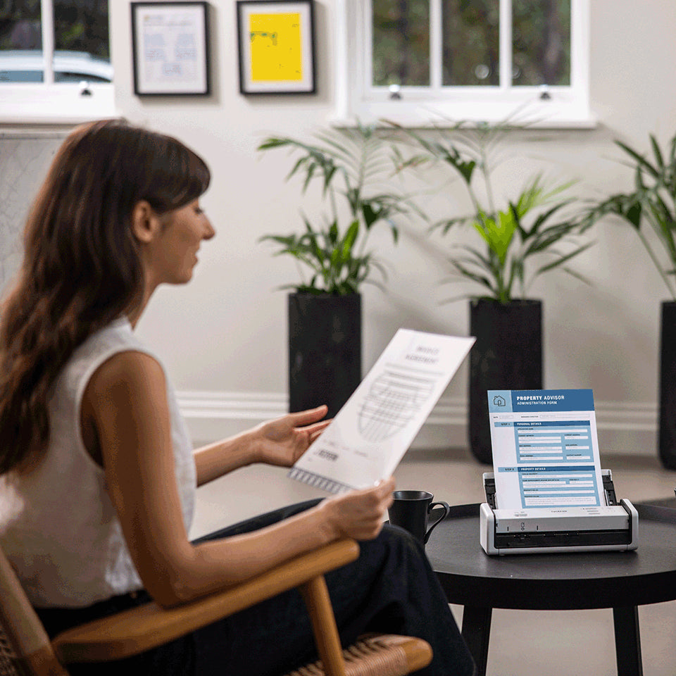 BROTHER ADS-1300 Compact Desktop Scanner (ADS1300) - Cartouches Certifiees