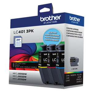BROTHER LC4013PKS Color 3-Pack Original Inkjet Cartridge - Cartouches Certifiees