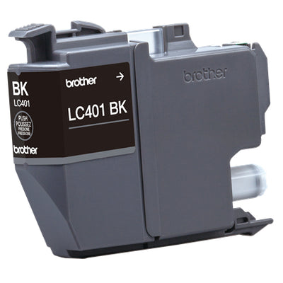 BROTHER LC401BK Black Original Inkjet Cartridge - Cartouches Certifiees