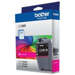 BROTHER LC401M Magenta Original Inkjet Cartridge - Cartouches Certifiees