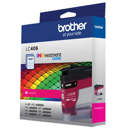 BROTHER LC406MS Magenta Original Inkjet Cartridge - Cartouches Certifiees