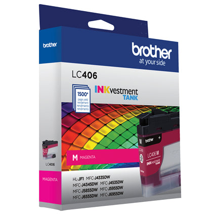 BROTHER LC406MS Magenta Original Inkjet Cartridge - Cartouches Certifiees