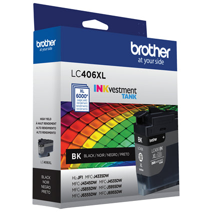 BROTHER LC406XLBKS Black Original Inkjet Cartridge - Cartouches Certifiees