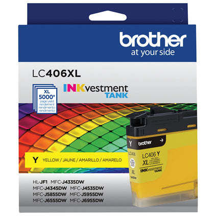BROTHER LC406XLYS Yellow Original Inkjet Cartridge - Cartouches Certifiees