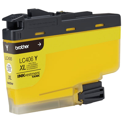BROTHER LC406XLYS Yellow Original Inkjet Cartridge - Cartouches Certifiees
