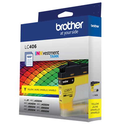 BROTHER LC406YS Yellow Original Inkjet Cartridge - Cartouches Certifiees
