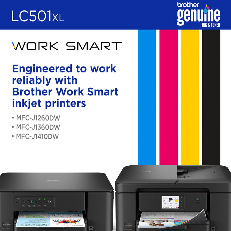 BROTHER LC501XLBKS Black Original Inkjet Cartridge - Cartouches Certifiees