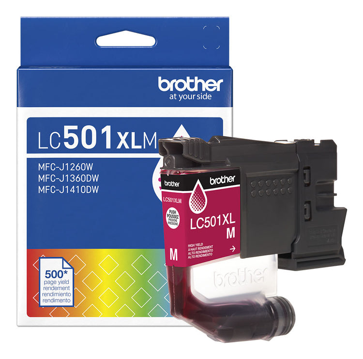 BROTHER LC501XLMS Magenta Original Inkjet Cartridge - Cartouches Certifiees