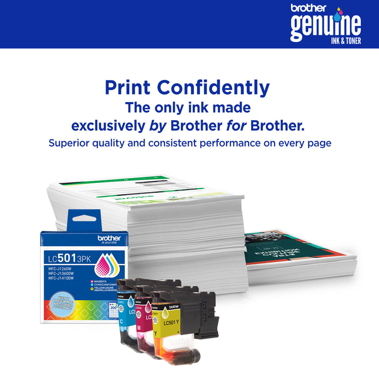 BROTHER LC501XLYS Yellow Original Inkjet Cartridge - Cartouches Certifiees