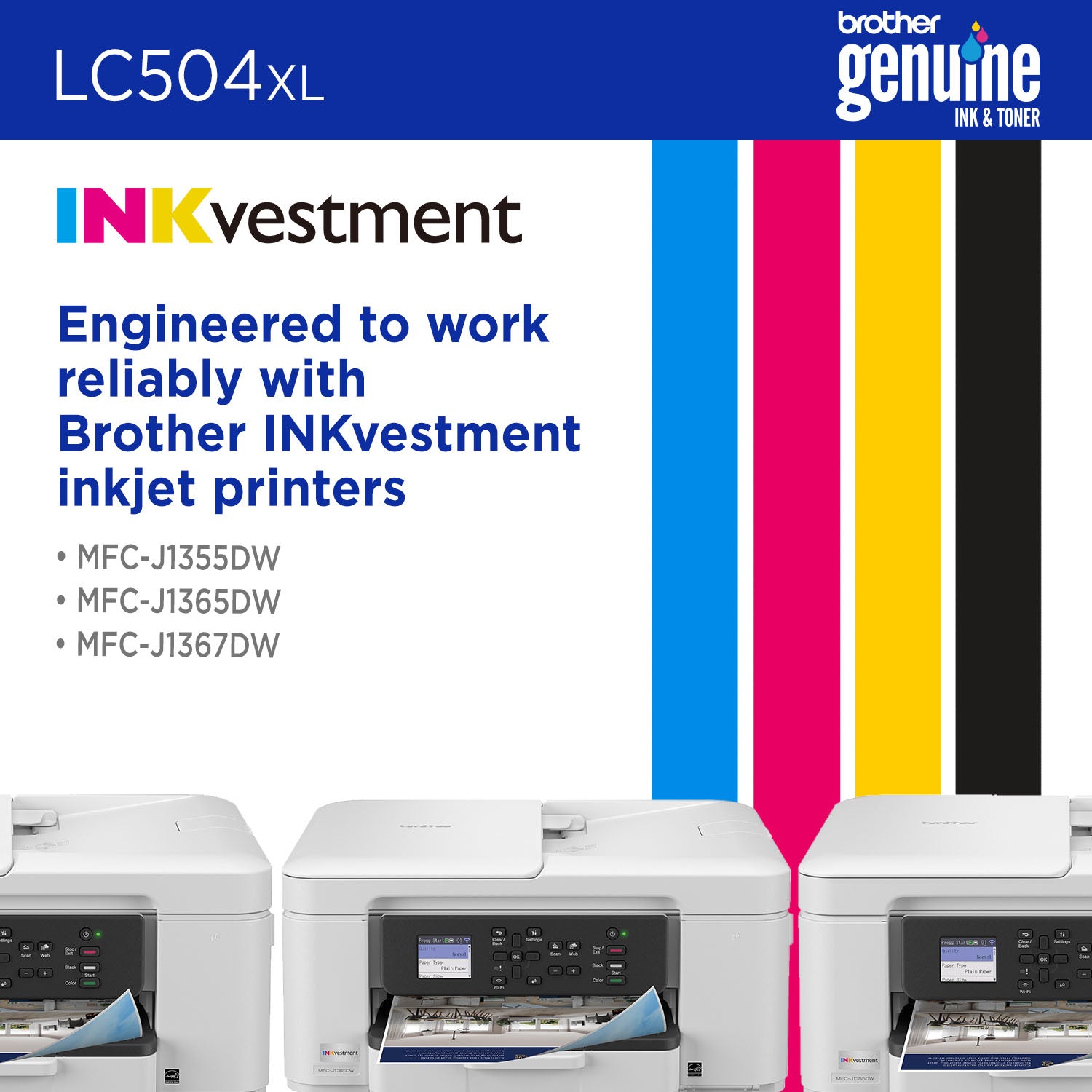 BROTHER LC504XLBKS Black Original Inkjet Cartridge - Cartouches Certifiees