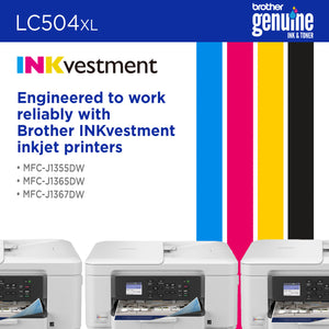 BROTHER LC504XLYS Yellow Original Inkjet Cartridge - Cartouches Certifiees