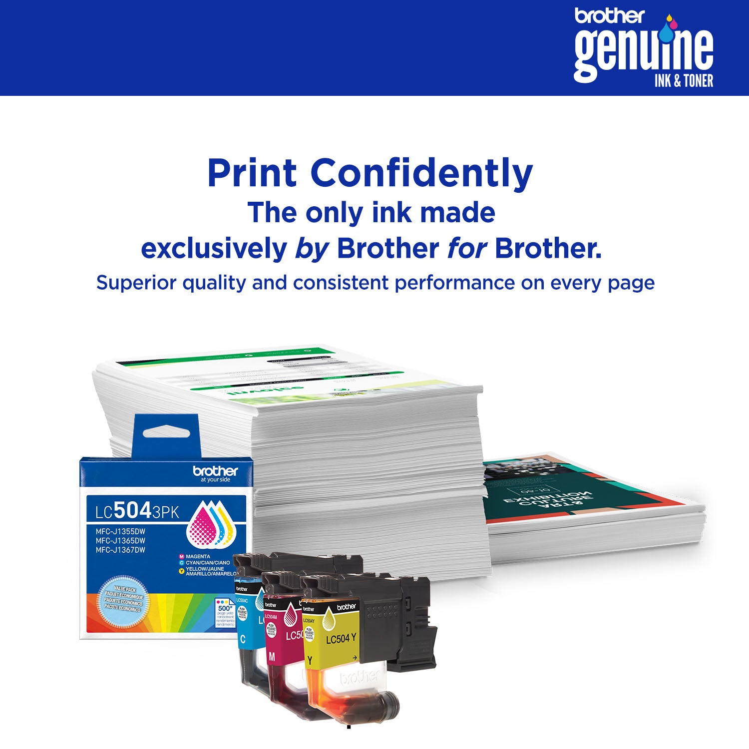 BROTHER LC504YS Yellow Original Inkjet Cartridge - Cartouches Certifiees