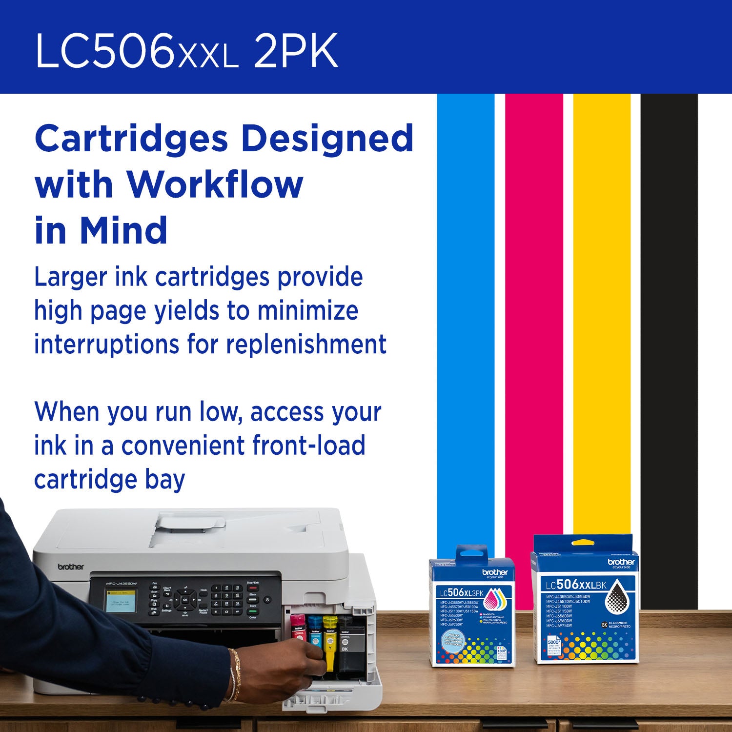 BROTHER LC506XXL2PKS Twin Pack Black Original Inkjet Cartridge - Cartouches Certifiees