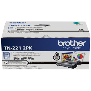 BROTHER TN-2212PK 2-Pack Black Original Toner Cartridge - Cartouches Certifiees