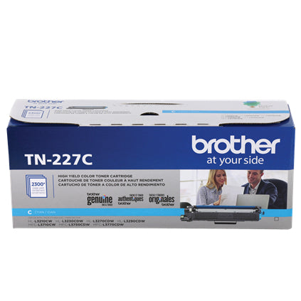 BROTHER TN-227C Cyan Original Toner Cartridge - Cartouches Certifiees