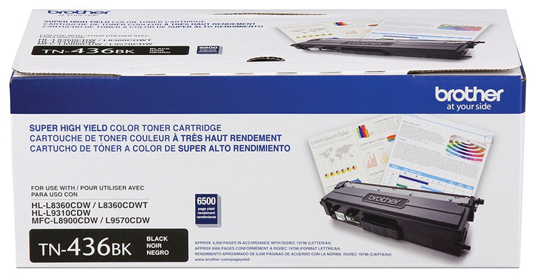 BROTHER TN-436BK Black Original Toner Cartridge - Cartouches Certifiees