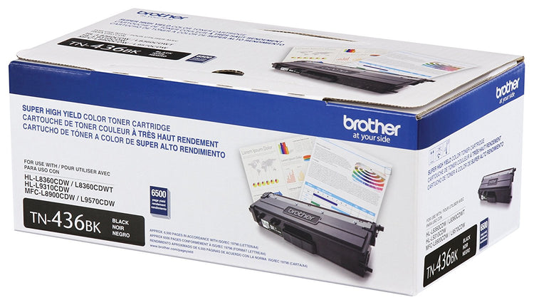 BROTHER TN-436BK Black Original Toner Cartridge - Cartouches Certifiees