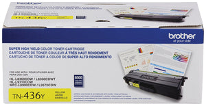 BROTHER TN-436Y Yellow Original Toner Cartridge - Cartouches Certifiees