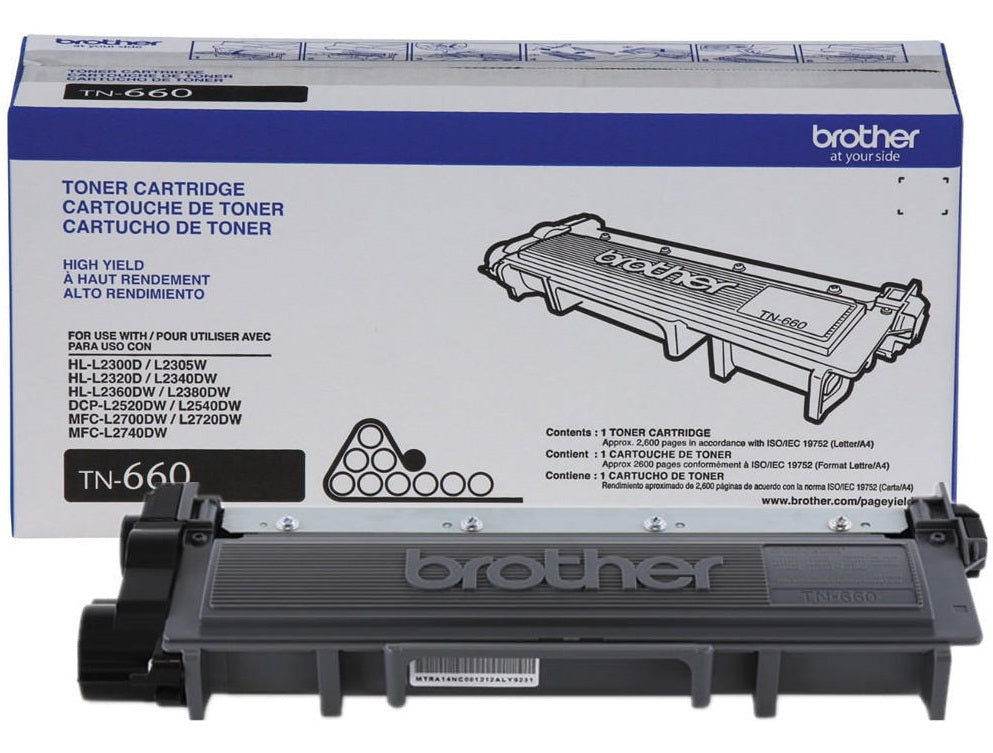 BROTHER TN-660 Black Original Toner Cartridge - Cartouches Certifiees