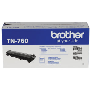 BROTHER TN-760 Black Original Toner Cartridge - Cartouches Certifiees