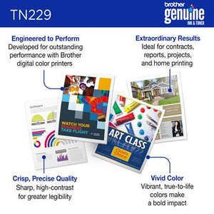 BROTHER TN229BK Black Original Toner Cartridge - Cartouches Certifiees