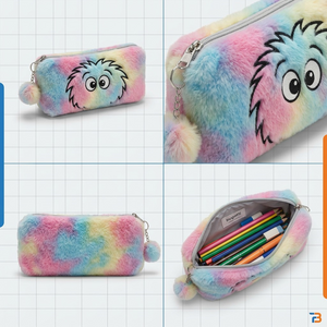BUGATTI Bondstreet Furry Face Pencil Case (PCA5402BS-MULTI) - Cartouches Certifiees