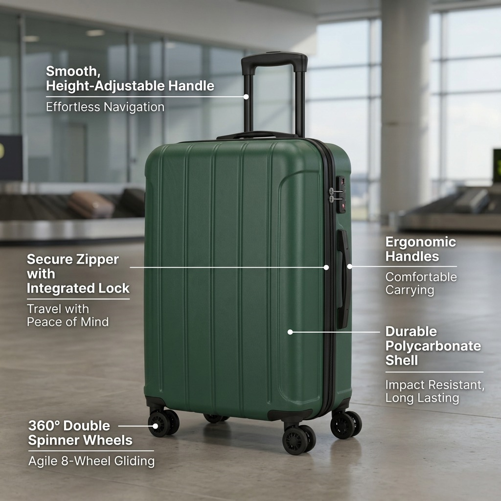 Bugatti Osaka 24" Luggage - Cartouches Certifiees