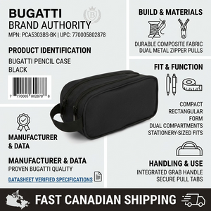 BUGATTI pencil casePCA5303BS-BK (PCA5303BS-BK) - Cartouches Certifiees