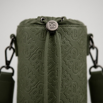BUGATTI Rick Ross - Champagne Bag - PU Grit Green (CBY1008RR-KHAKI) - Cartouches Certifiees