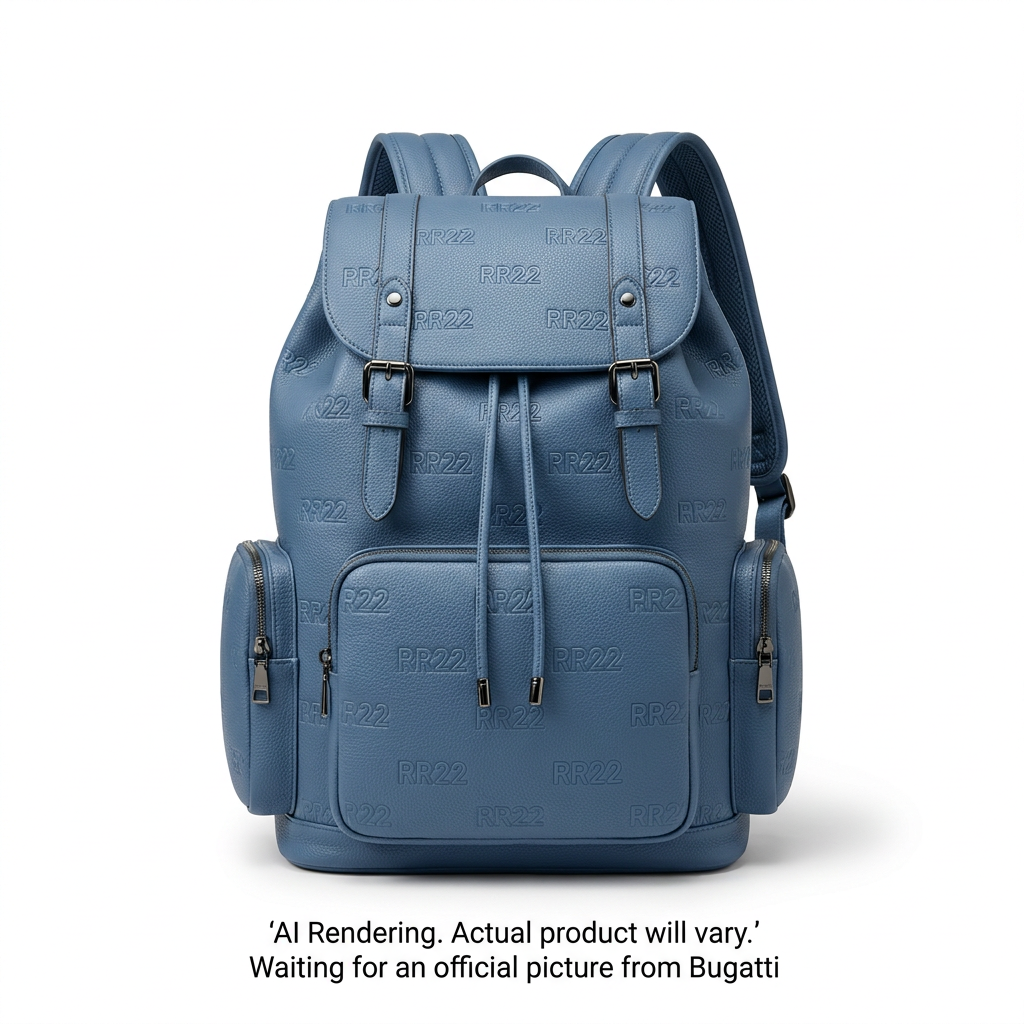 BUGATTI Rick Ross - The Boss Edition Backpack - PU Drift Blue (BKP1000RR-BLUE) - Cartouches Certifiees