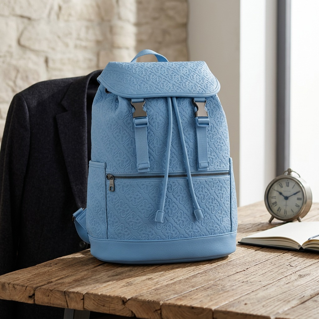 BUGATTI Rick Ross - The Boss Edition Backpack - PU Drift Blue (BKP1005RR-BLUE) - Cartouches Certifiees