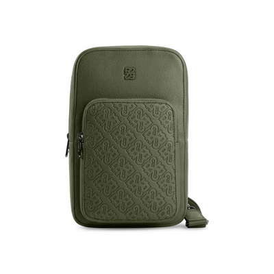 BUGATTI Rick Ross - The Boss Edition Sling Bag - PU Grit Green (SLN1004RR-KHAKI) - Cartouches Certifiees