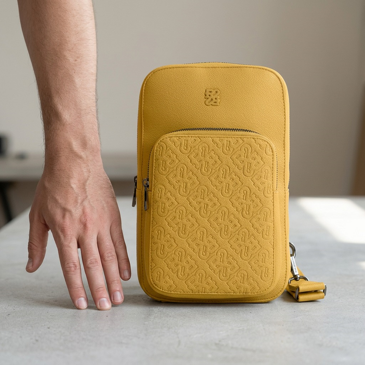 BUGATTI Rick Ross - The Boss Edition Sling Bag - PU Voltage Yellow (SLN1004RR-YELLOW) - Cartouches Certifiees