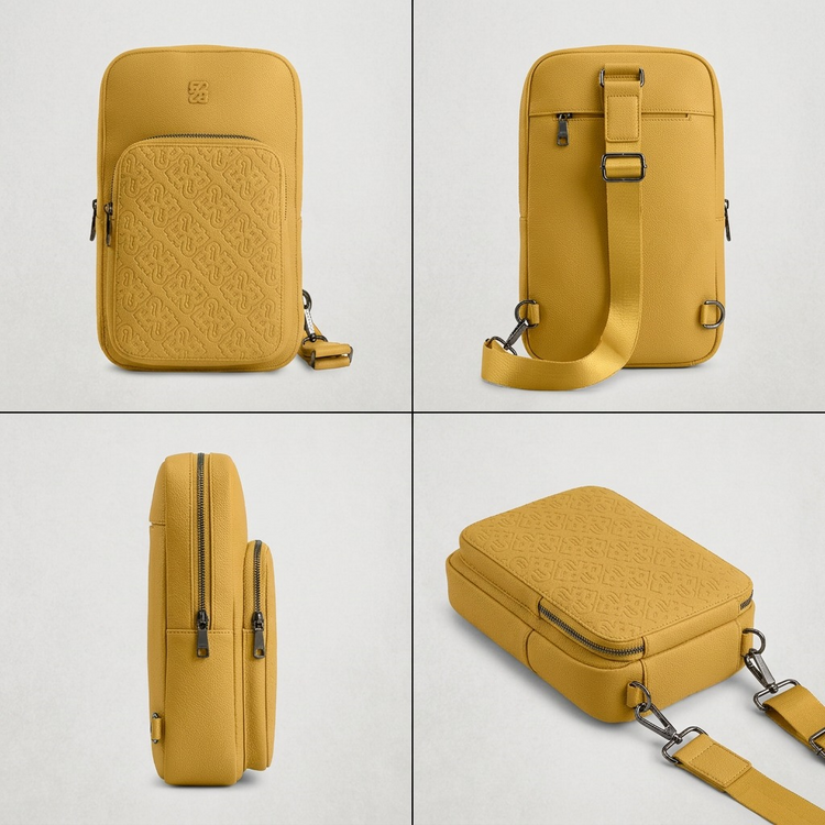 BUGATTI Rick Ross - The Boss Edition Sling Bag - PU Voltage Yellow (SLN1004RR-YELLOW) - Cartouches Certifiees