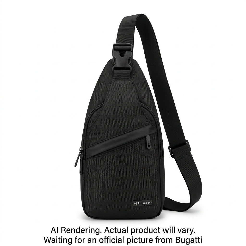 BUGATTI Swiss Mobility Active City Sling Bag - Black (SLN1203SM-BLK) - Cartouches Certifiees