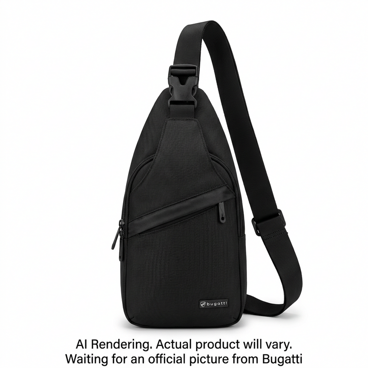 BUGATTI Swiss Mobility Active City Sling Bag - Black (SLN1203SM-BLK) - Cartouches Certifiees