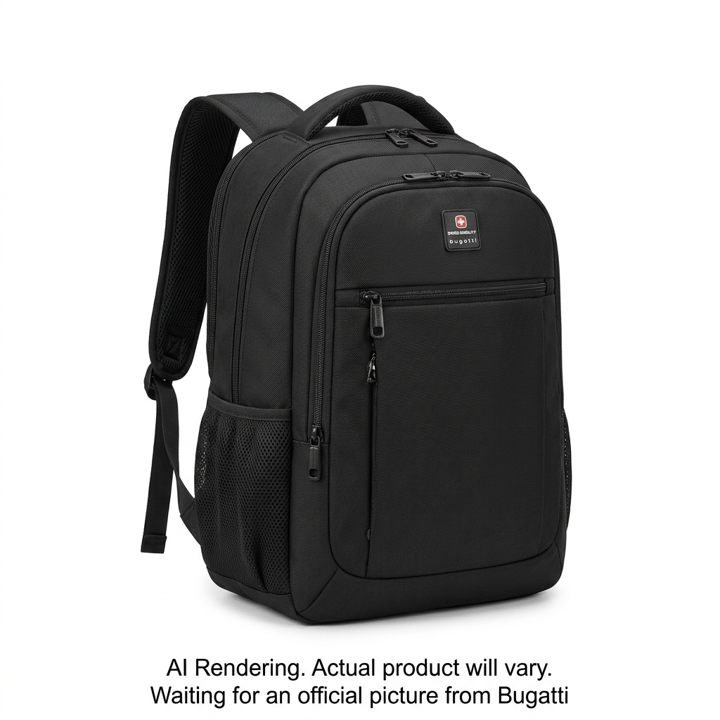 BUGATTI Swiss Mobility Urban Pro Backpack - Black (BKP1205SM-BLK) - Cartouches Certifiees