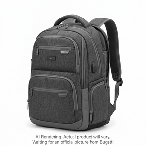 BUGATTI Swiss Mobility Urban Pro Backpack - Grey (BKP1195SM-GRY) - Cartouches Certifiees
