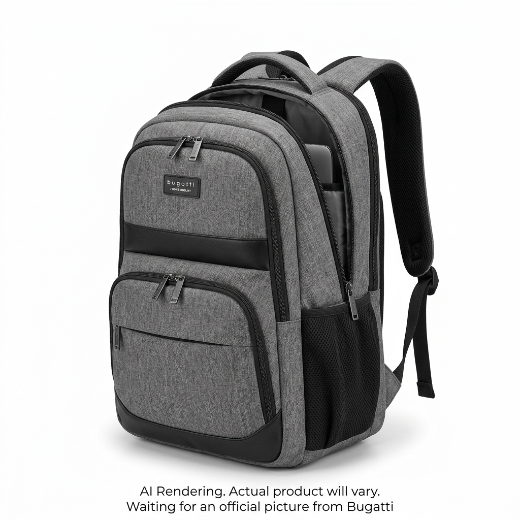 BUGATTI Swiss Mobility Urban Pro Backpack - Grey (BKP1205SM-GRY) - Cartouches Certifiees