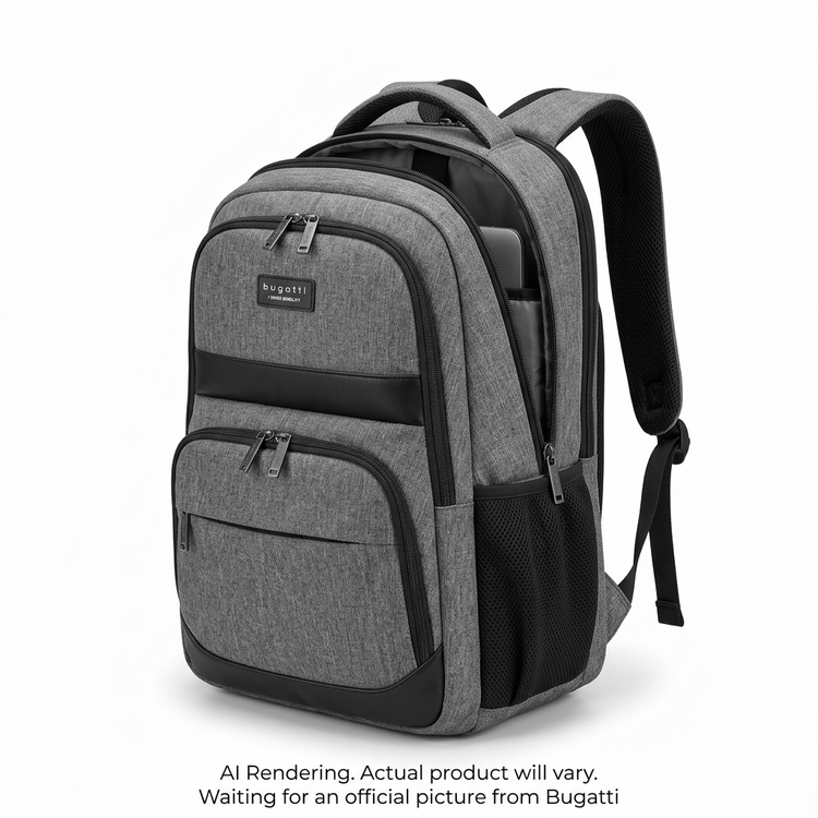 BUGATTI Swiss Mobility Urban Pro Backpack - Grey (BKP1205SM-GRY) - Cartouches Certifiees