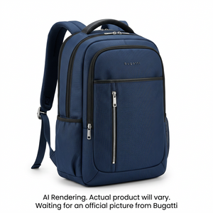 BUGATTI Swiss Mobility Urban Pro Backpack - Navy (BKP1195SM-NVY) - Cartouches Certifiees