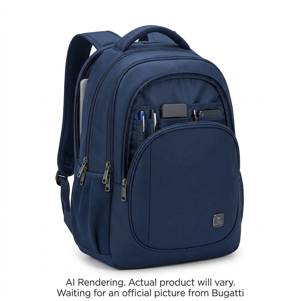 BUGATTI Swiss Mobility Urban Pro Backpack - Navy (BKP1199SM-NVY) - Cartouches Certifiees