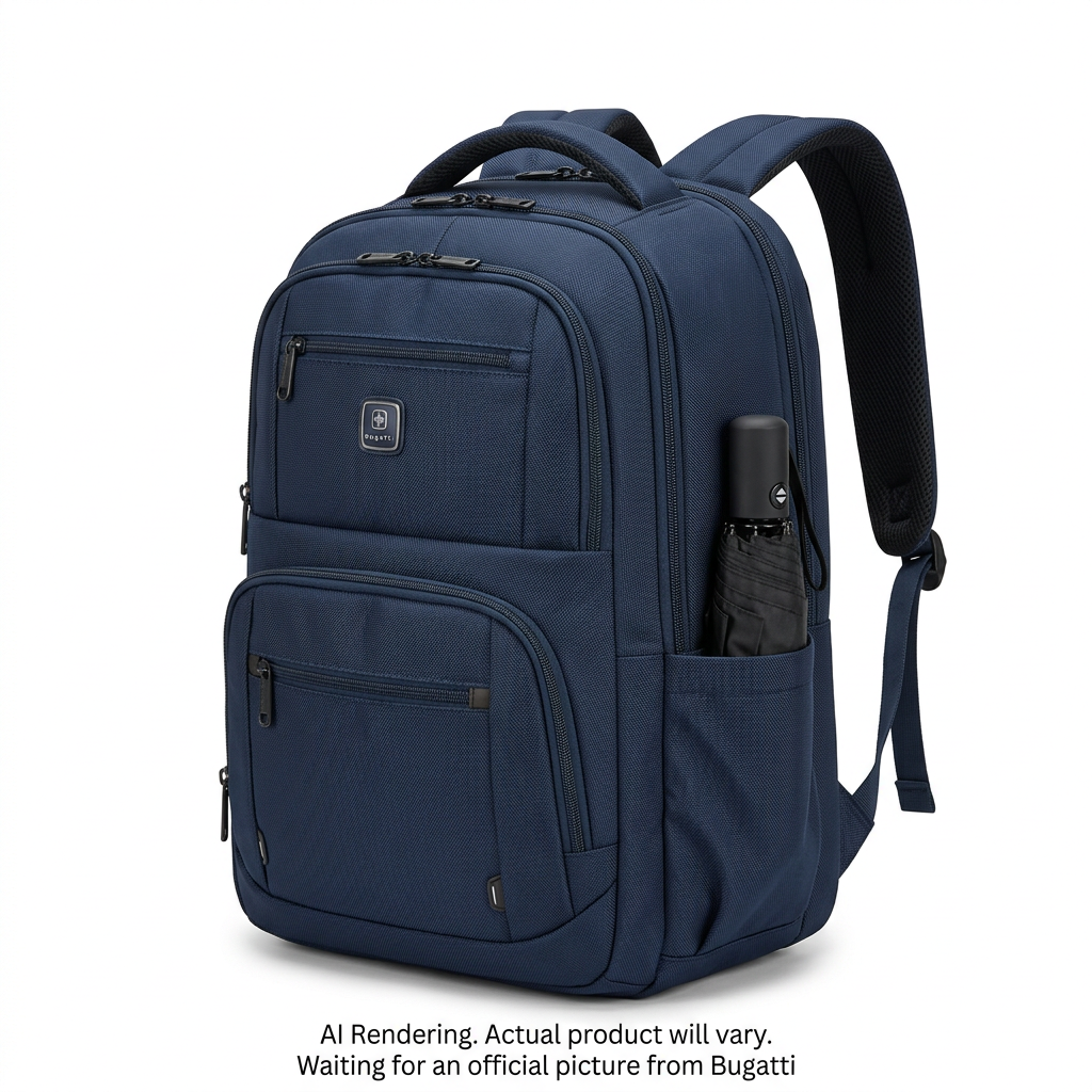 BUGATTI Swiss Mobility Urban Pro Backpack - Navy (BKP1205SM-NVY) - Cartouches Certifiees