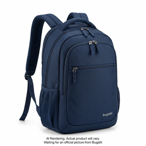 BUGATTI Swiss Mobility Urban Pro Backpack - Navy (BKP1206SM-NVY) - Cartouches Certifiees
