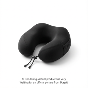 Bugatti Travel Ergonomic Neck Pillow Madse Of 280G Polyester + 260G Pu Memory Foam - Cartouches Certifiees