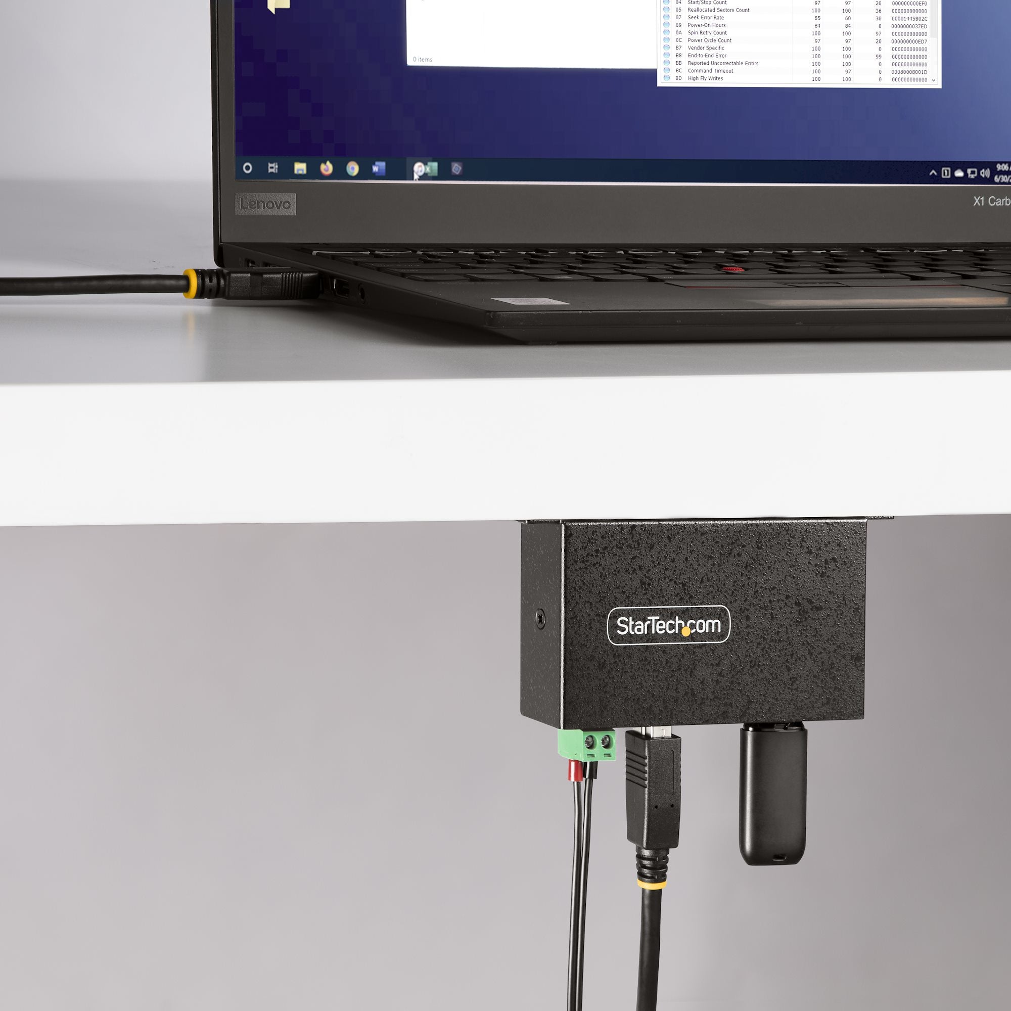 StarTech.com 5G4AINDRM-USB-A-HUB hub & concentrateur USB 3.2 Gen 1 (3.1 Gen 1) Type-B 5000 Mbit/s Noir - Image 7