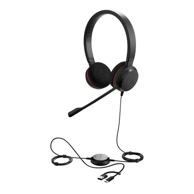 Jabra Evolve 20 Casque Avec fil Arceau Bureau/Centre d'appels USB Type-C / USB Type-A Noir - Image 2